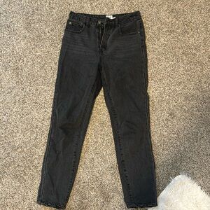princess polly black straight jeans